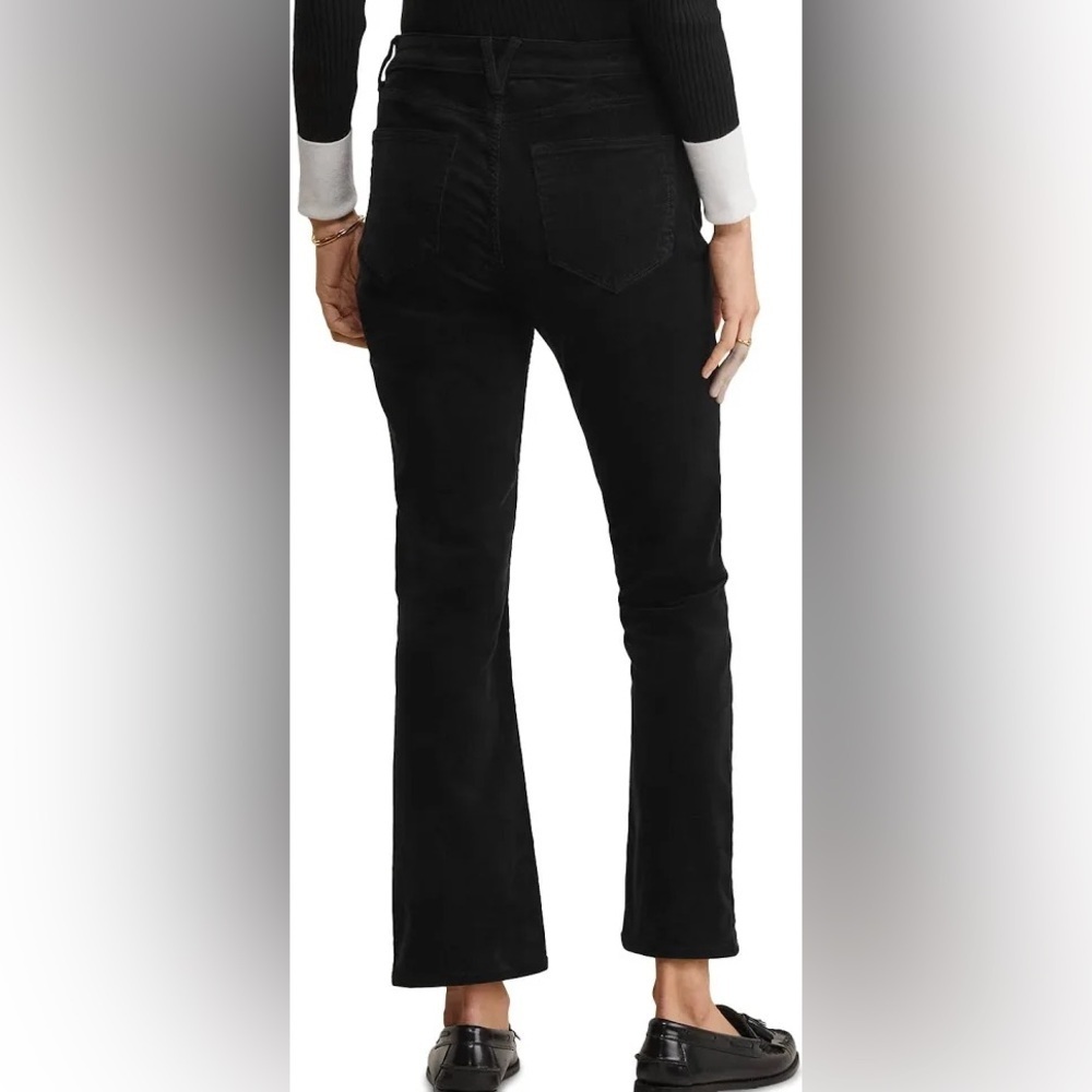 Vineyard Vines Women’s Jet Black Mid-Rise Kick Flare Corduroy Pants, Size 30 - Picture 2 of 14